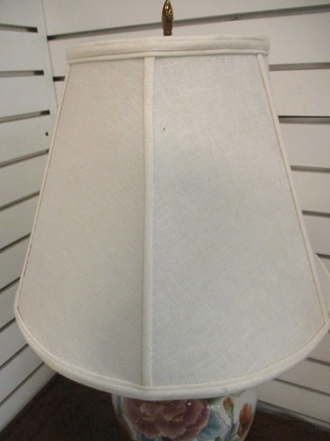 Floral Porcelain Ginger Style Table Lamp - 5