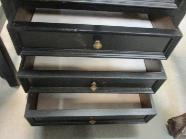 Black Multi Drawer Wood Jewelry Armoire/Cabinet - 3