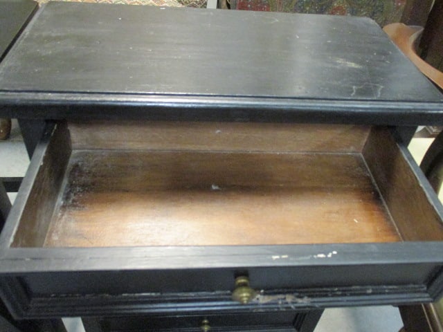 Black Multi Drawer Wood Jewelry Armoire/Cabinet - 6
