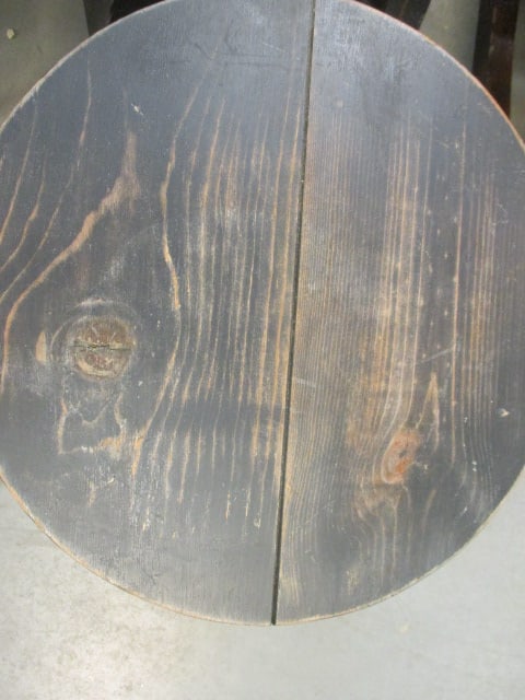 Black Wood Stools (Lot of 2) - 3
