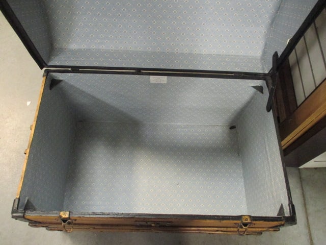 19th Century Wood Dome Top Storage Chest - 4