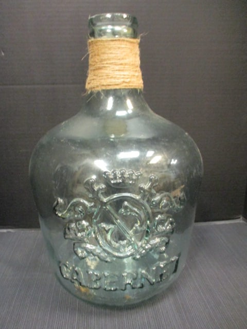 Cabernet Embossed 17" Handmade Spanish Bottle: 17"