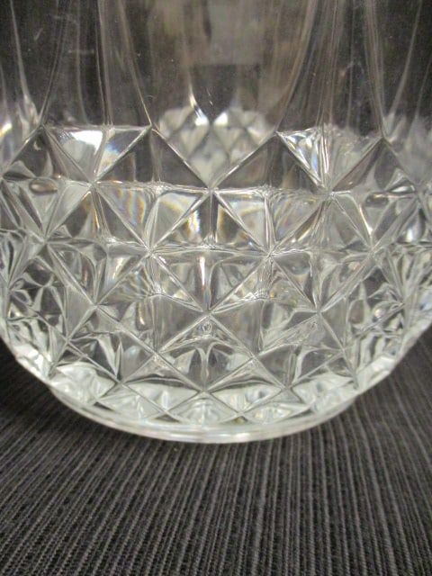Longchamp Clear Crystal Ice Bucket w/Diamond Cut Pattern - 3