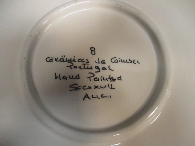 Portuguese Handpainted Round Platter/Plate w/animal motif - 5