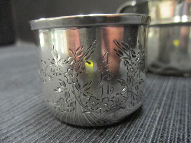 Sterling Silver (Lot of 3) Baby Cups (3.33 OZT) - 3