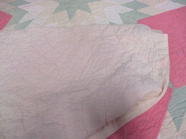 Handmade Lone Star Vtg. Quilt - 3