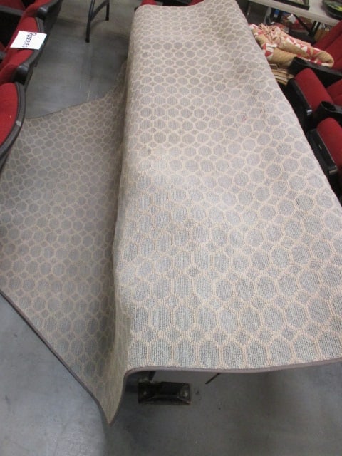 Indoor Grey Honeycomb Area Rug (made in USA) (1 of 5)