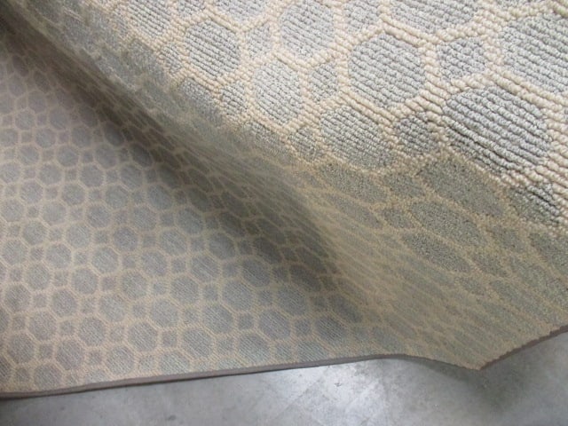 Indoor Grey Honeycomb Area Rug (made in USA) - 2