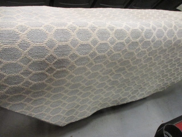 Indoor Grey Honeycomb Area Rug (made in USA) - 3