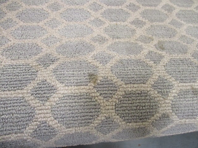 Indoor Grey Honeycomb Area Rug (made in USA) - 4