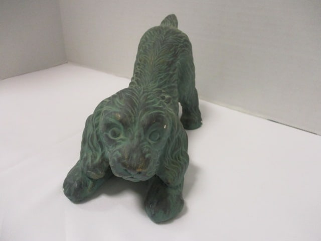Mid Century Spaniel Dog Figure: 9" L x 5 1/4" H