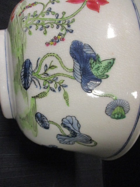 Handpainted Decorative Asian Theme Ceramic Bowl - 4
