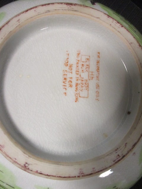 Handpainted Decorative Asian Theme Ceramic Bowl - 5