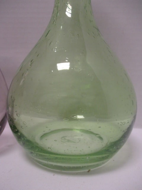 2 Colored Glass Vases - 2