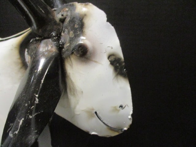 Metal Rustic Recycled Folk Art Goat - 2