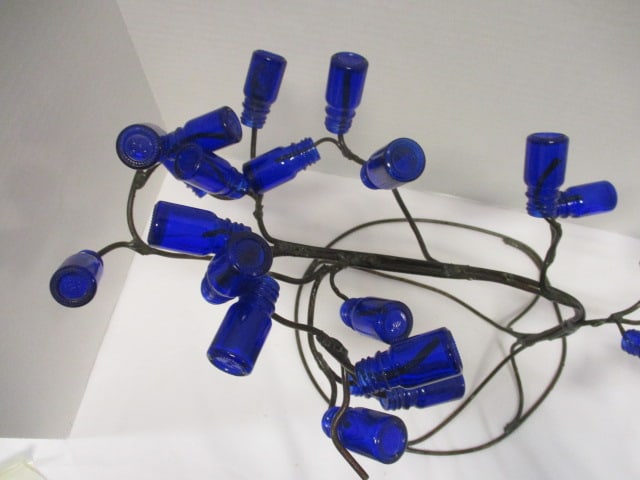 Mini Cobalt Blue Bottle Tree - 4