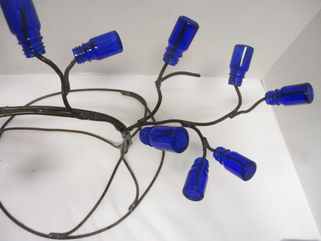 Mini Cobalt Blue Bottle Tree - 5