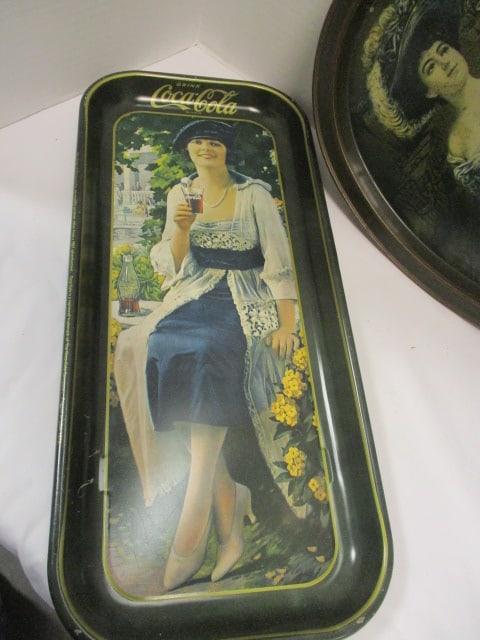 Pepsi Cola (14 1/2 x 11 1/2) Tray & Coca Cola (8 1/2 x 19) Tray - 2
