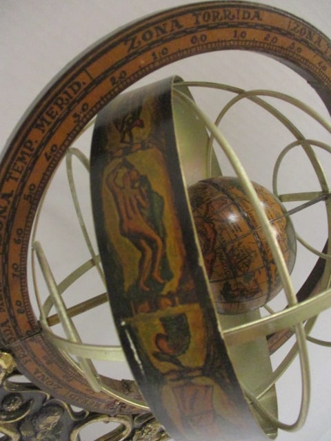 Decorative Armillary Sphere w/Central Globe 'Zona Torrida' - 5