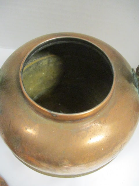 Copper Pitchers (Lot of 2) & Copper Kettle #2 - 7