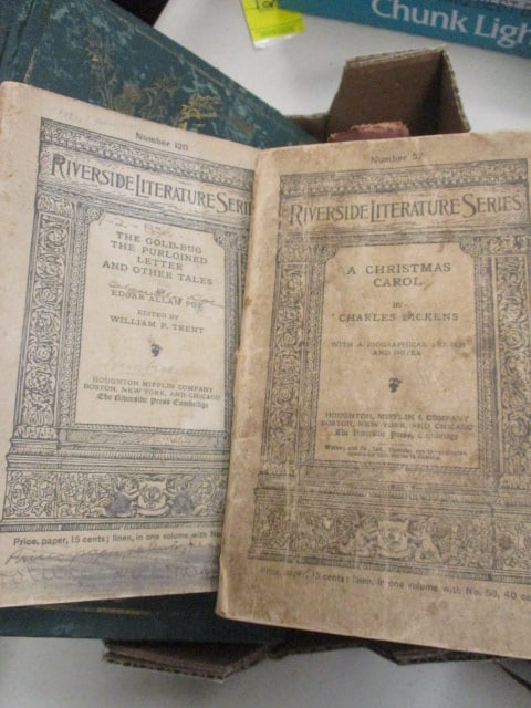 Books-Riverside Literature Series 1893 & 1898, 100 Best Short Stories 1910, - 4