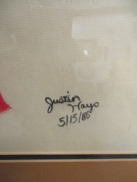 Southeast Asian Pastel F/M Signed Portrait by Justin Hays - 3