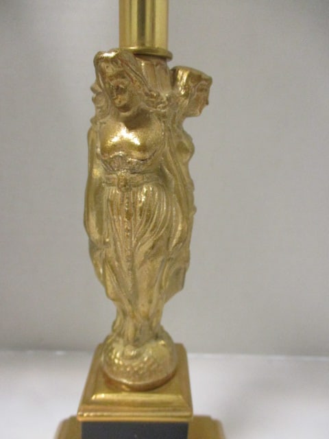 Art Deco (PR) Brass Candlestick Lamps - 4
