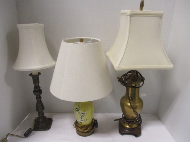 3 Accent Lamps: 17", 15", 20"