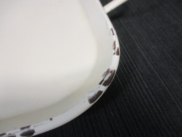2 Distressed Style Handled & Footed Trays - 6