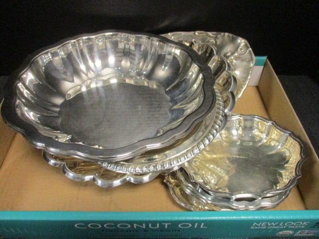Silverplate Grouping-WM Rogers, Chippendale, Sheffield, etc.: see all pictures