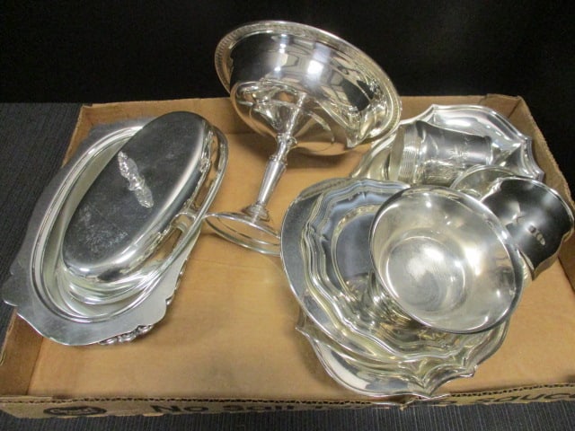 Silverplate Grouping-Sheridan, FB Rogers, Community, Oneida, etc.: see all pictures