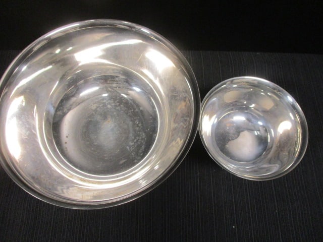 Silverplate Bowls, & 4 Silverplate Serving Spoons/Forks - 3