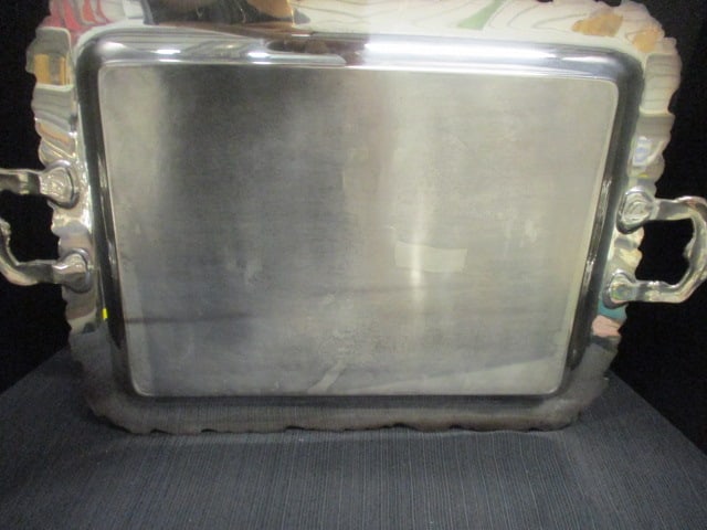 Silverplate 'Vintage' handled Tray/Platter - 4