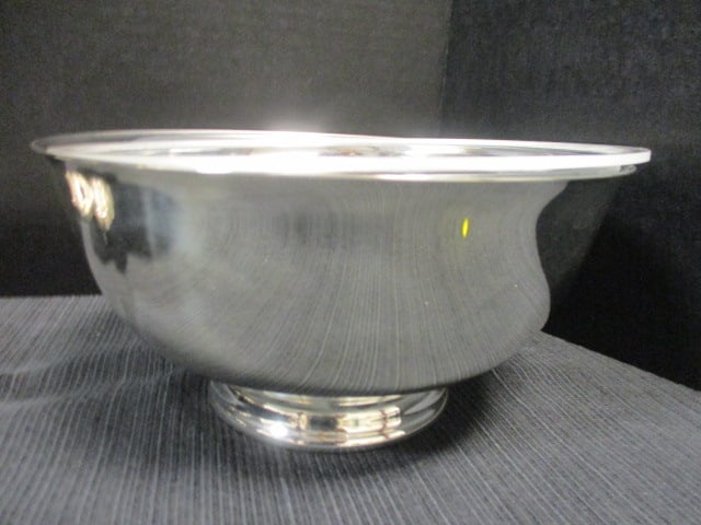 Reed & Barton Silverplate Bowl Engraved on Bottom & - 6