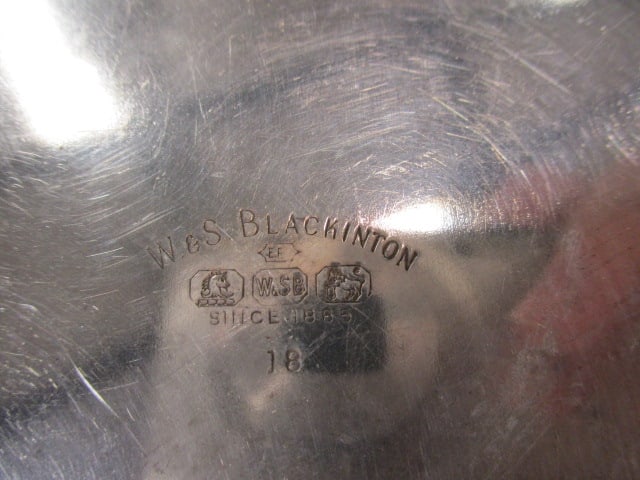 W&S Blackinton Silverplate Platter w/Mallard Duck 11" & - 7