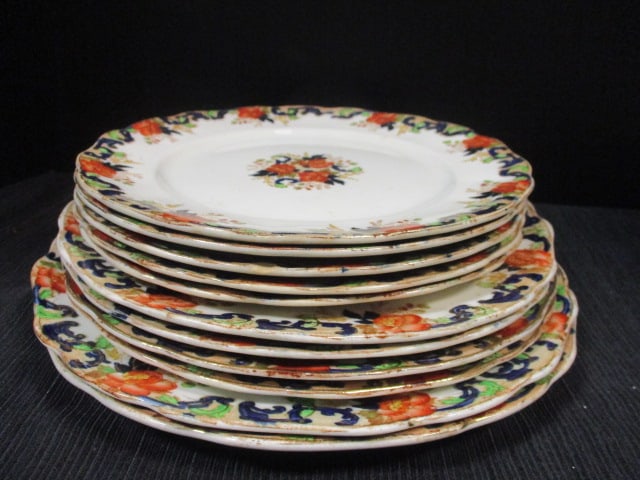 John Maddock & Sons (Lot of 11) Majestic Plates: .