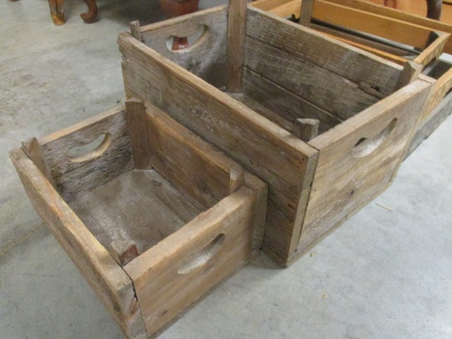 Rustic Weathered Wood Nesting Boxes (4) - 2