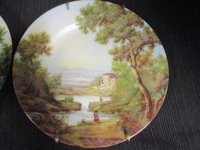 Limoges France (Lot of 2) Plates 'Romance' - 2