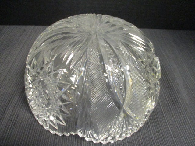 Cut Glass Lead Crystal Bowl - 5