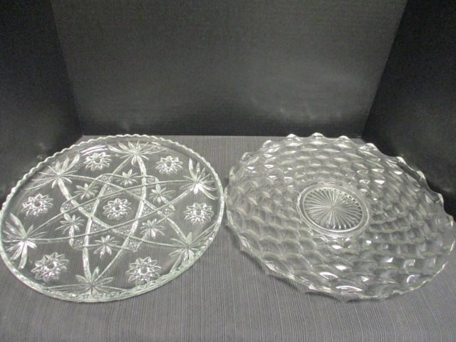 2 Glass Platters (1 of 5)