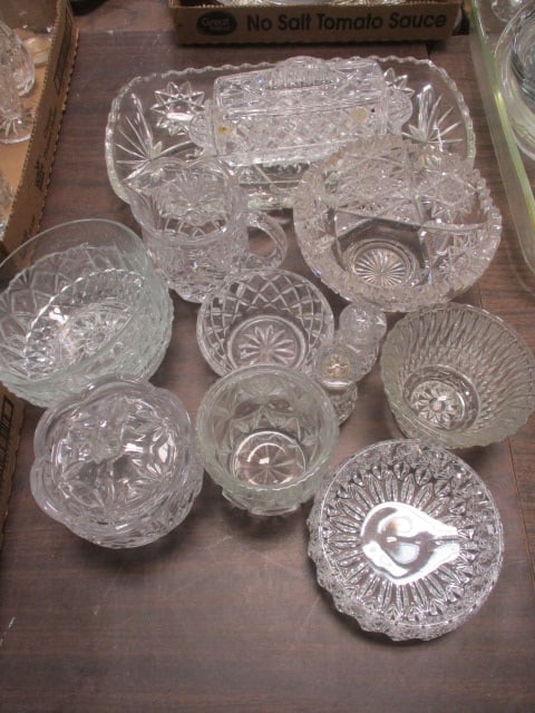 Cut Glass & Pressed Glass Serving Pieces (1 of 8)