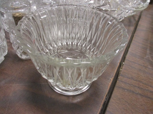 Cut Glass & Pressed Glass Serving Pieces - 3