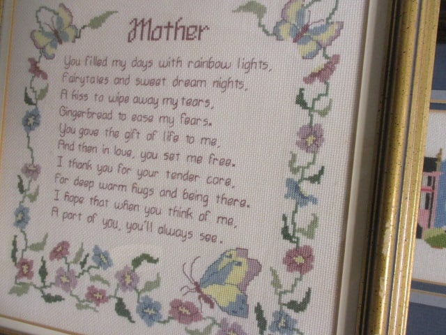 Needlepoint Framed Art Grouping - 4