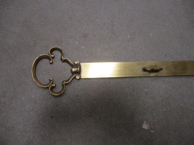 Flat Brass Strip w/Hanging Hooks - 2