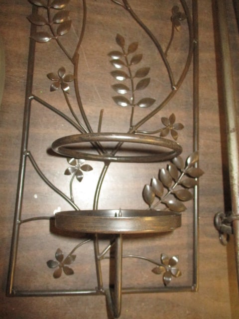 2 Metal Wall Candle Wall Sconces for Candles - 2