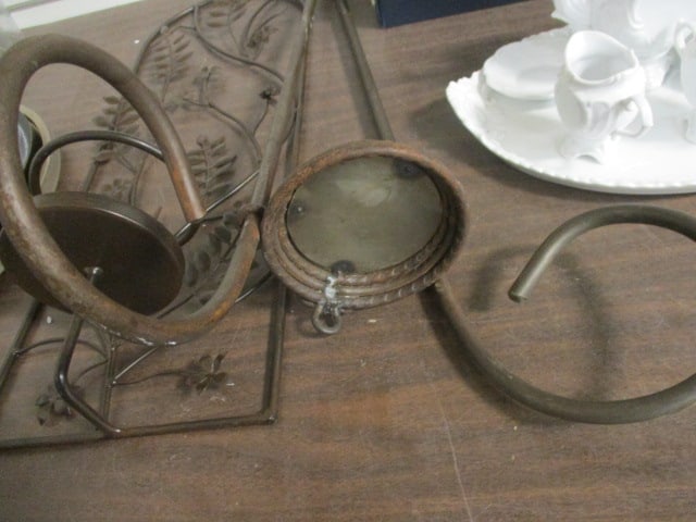2 Metal Wall Candle Wall Sconces for Candles - 4
