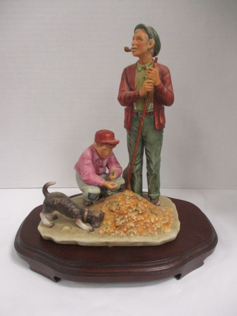 Norman Rockwell Gorham Fall Pensive Pals Figurine: 9"