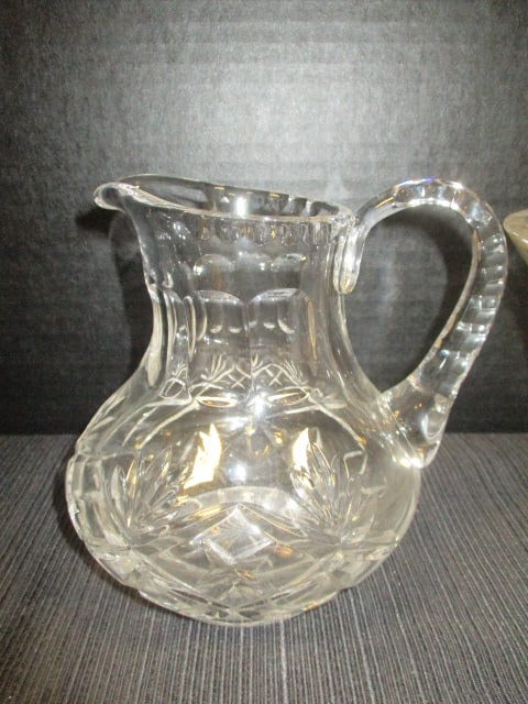 Pressed Glass Lead Crystal Pitcher & Bowl - 2