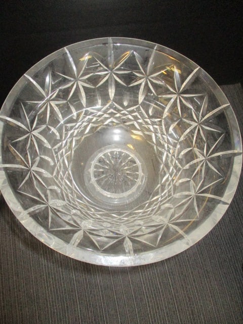Pressed Glass Lead Crystal Pitcher & Bowl - 5