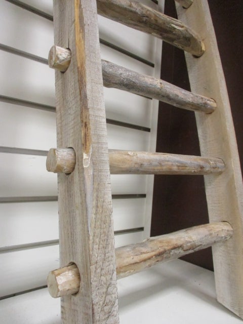 Rustic Wood Decorative Ladder - 2